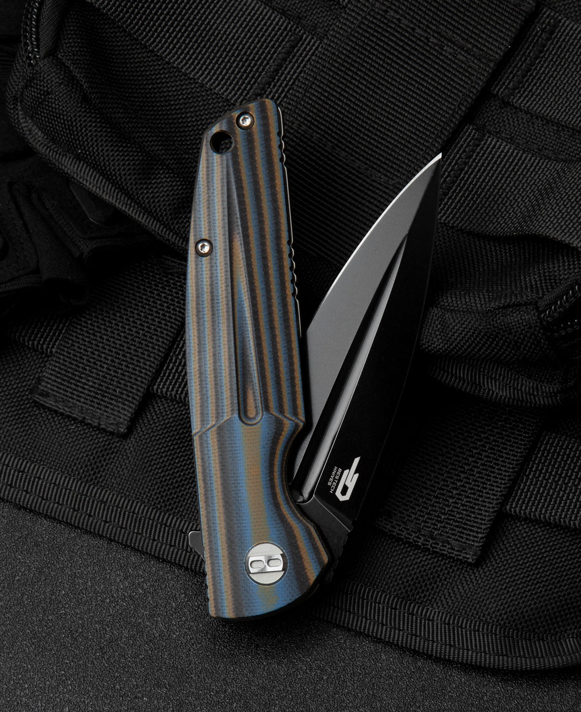 Bestech Fin BG34D-3 14C28N Blade G10 Handle Liner Lock Folding Knife