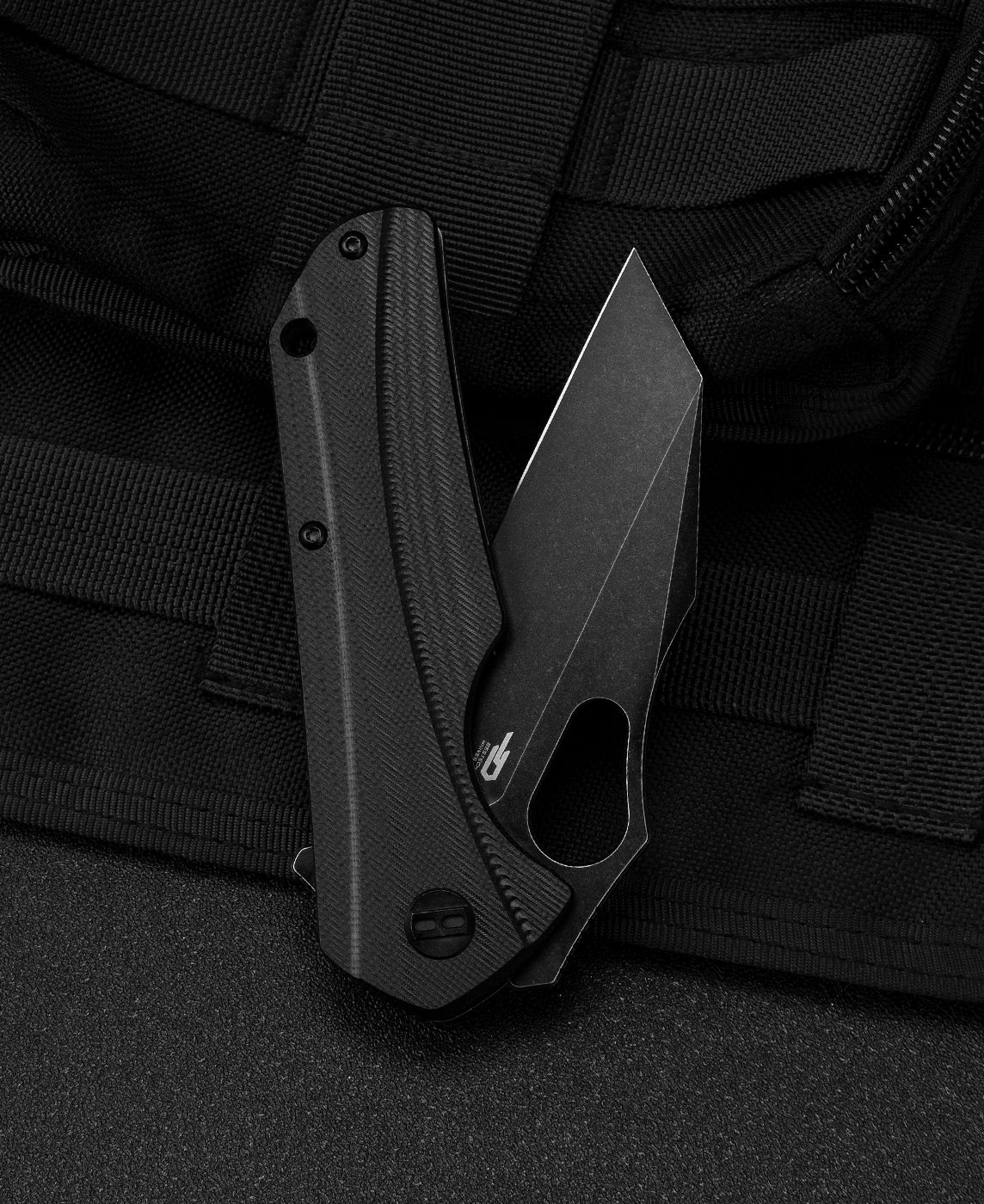 Bestech Operator BG36B D2 Blade Black G10 Handle Liner Lock Folding Knife