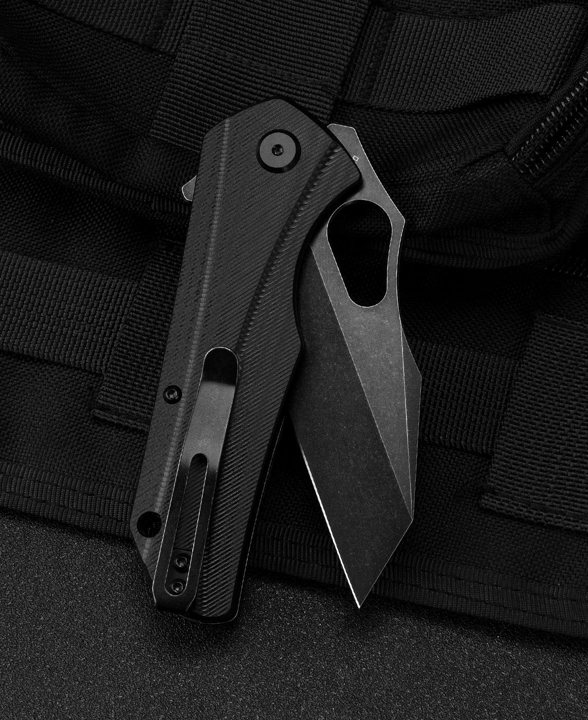 Bestech Operator BG36B D2 Blade Black G10 Handle Liner Lock Folding Knife