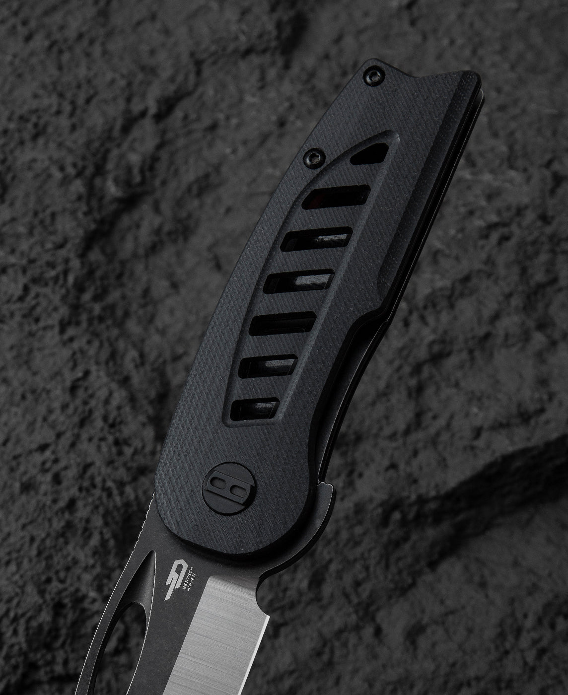 Bestech Explorer BG37A D2 Blade Black G10 Handle Liner Lock Folding Knife