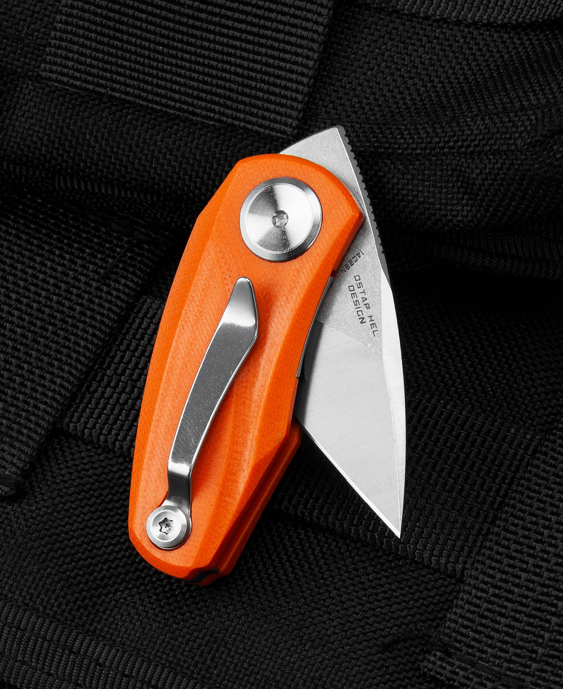 Bestech Tulip BG38C 14C28N Blade Orange G10 Handle Liner Lock Folding Knife