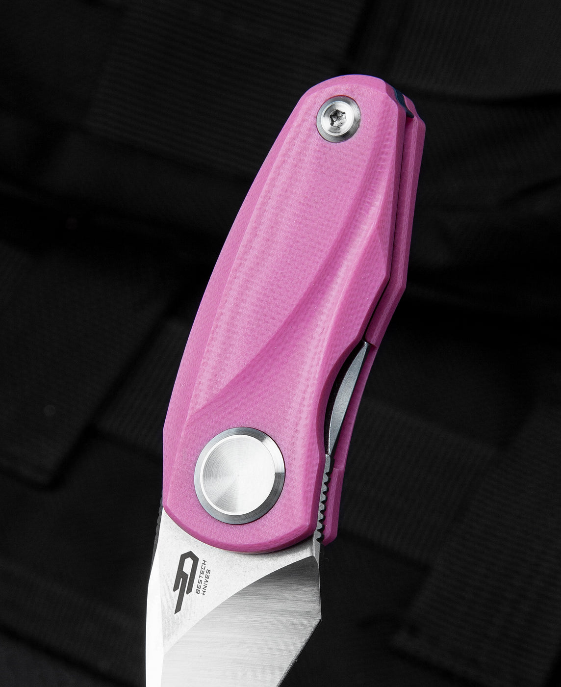Bestech Tulip BG38E 14C28N Blade Pink G10 Handle Liner Lock Folding Knife