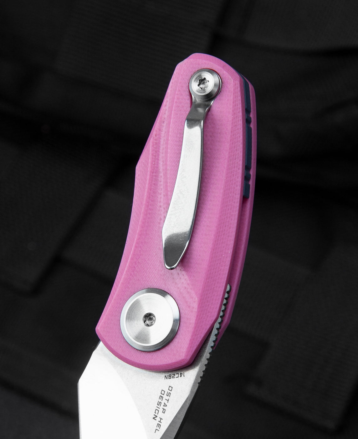 Bestech Tulip BG38E 14C28N Blade Pink G10 Handle Liner Lock Folding Knife