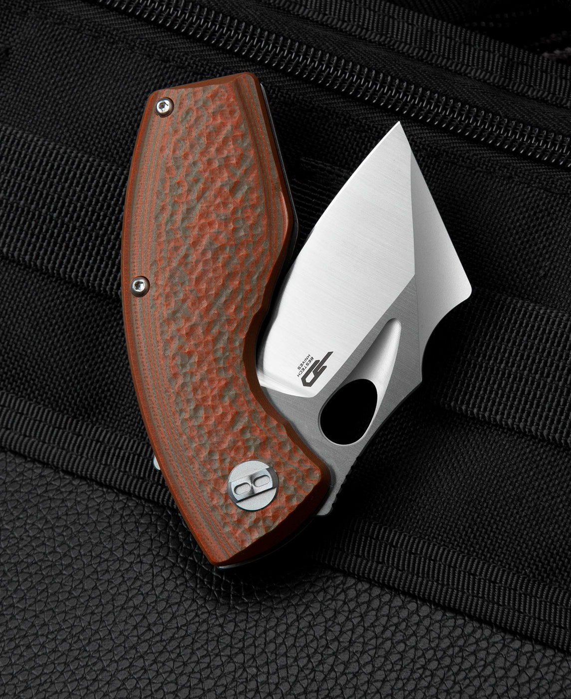 Bestech Lizard BG39B D2 Blade Green+Orange G10 Handle Liner Lock Folding Knife