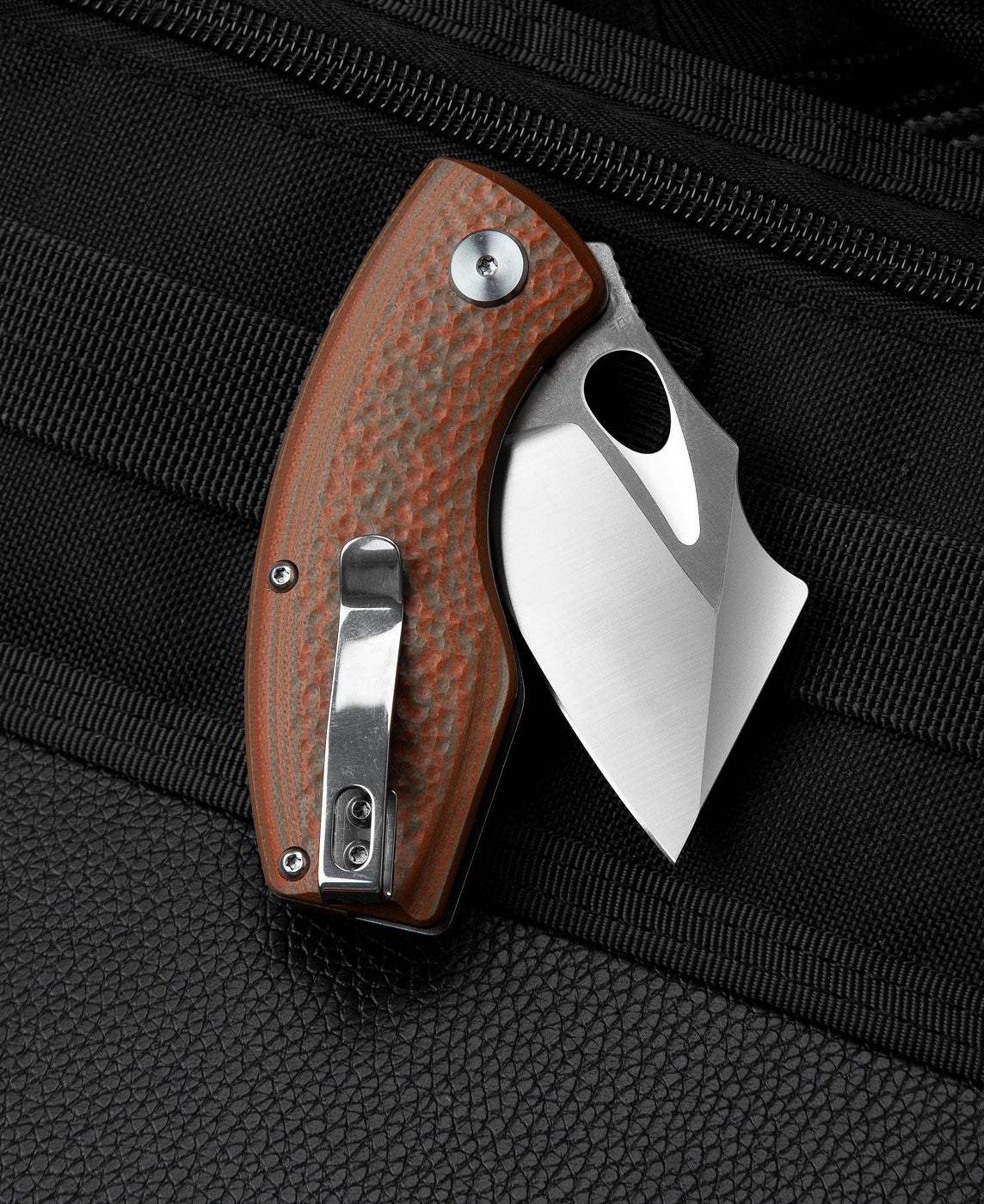 Bestech Lizard BG39B D2 Blade Green+Orange G10 Handle Liner Lock Folding Knife