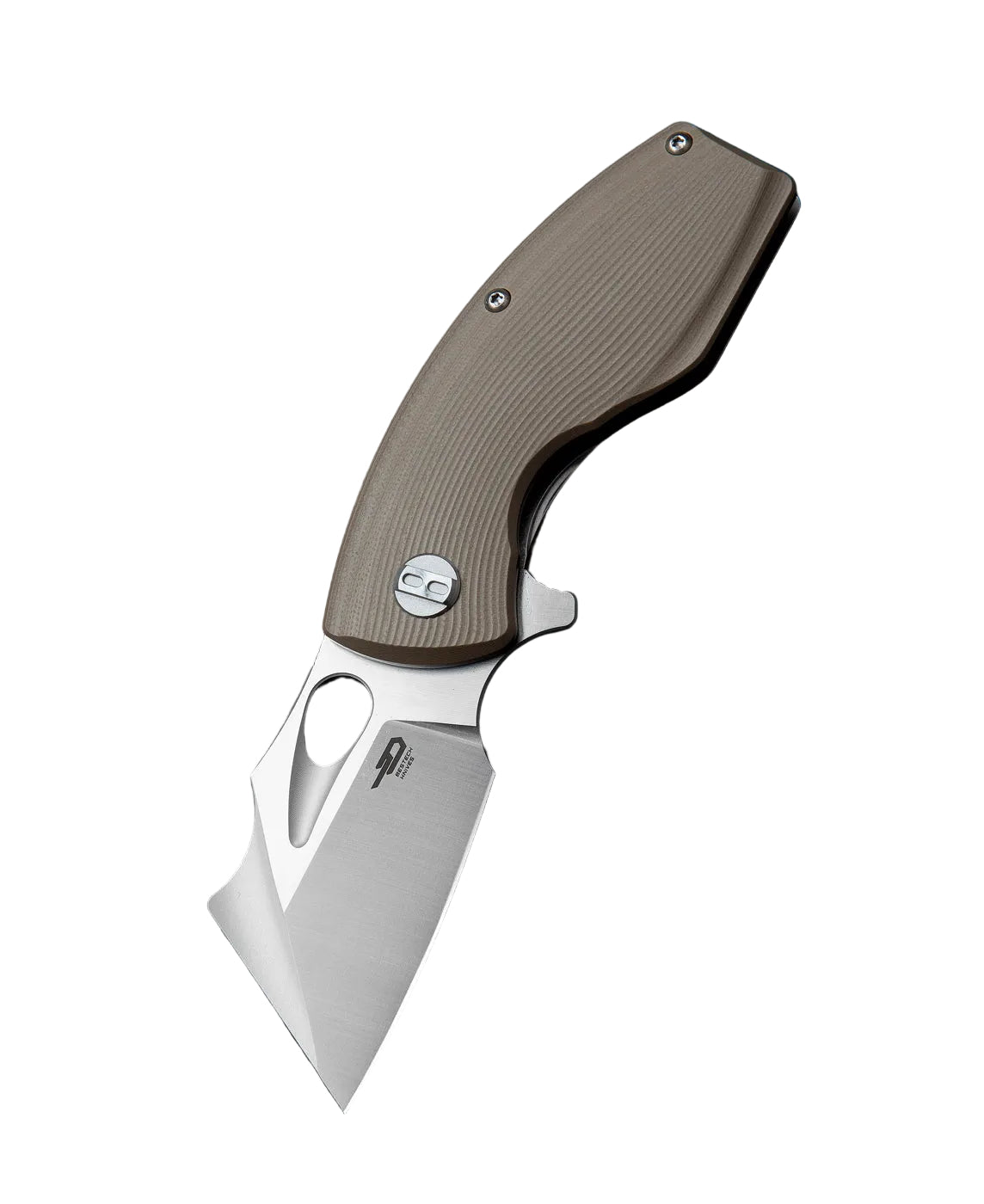 Bestech Lizard BG39C D2 Blade Beige G10 Handle Liner Lock Folding Knife