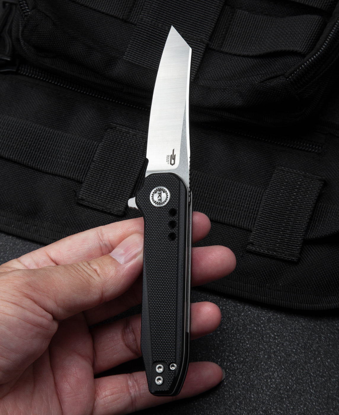 Bestech Syntax BG40A 14C28N Blade Beige G10 Handle Liner Lock Folding Knife