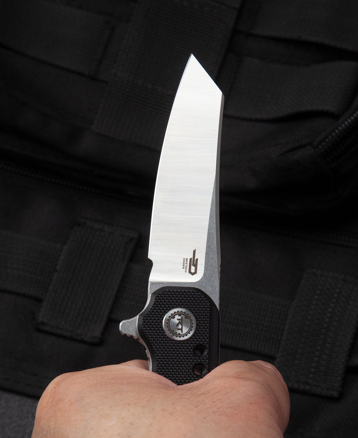 Bestech Syntax BG40A 14C28N Blade Beige G10 Handle Liner Lock Folding Knife