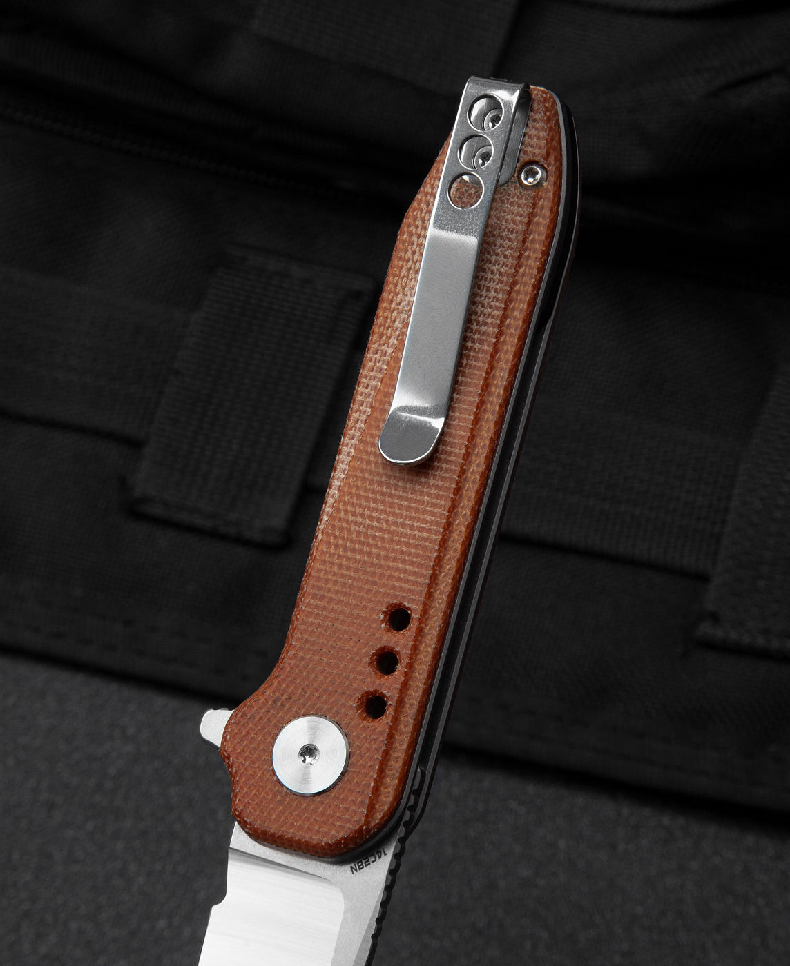 Bestech Syntax BG40E 14C28N Blade Natural Micarta Handle Liner Lock Folding Knife