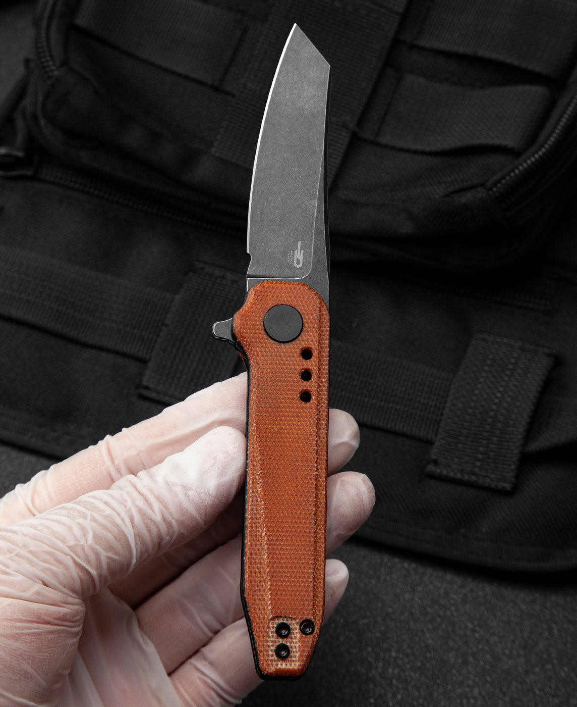 Bestech Syntax BG40F 14C28N Blade Natural Micarta Handle Liner Lock Folding Knife