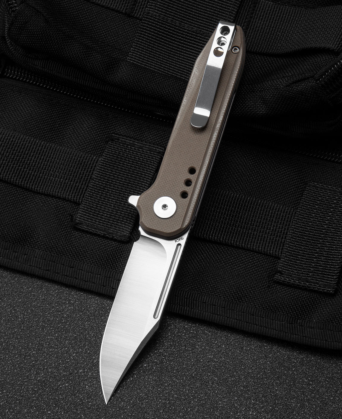 Bestech Syntax BG41B 154CM Blade Beige G10 Handle Liner Lock Folding Knife