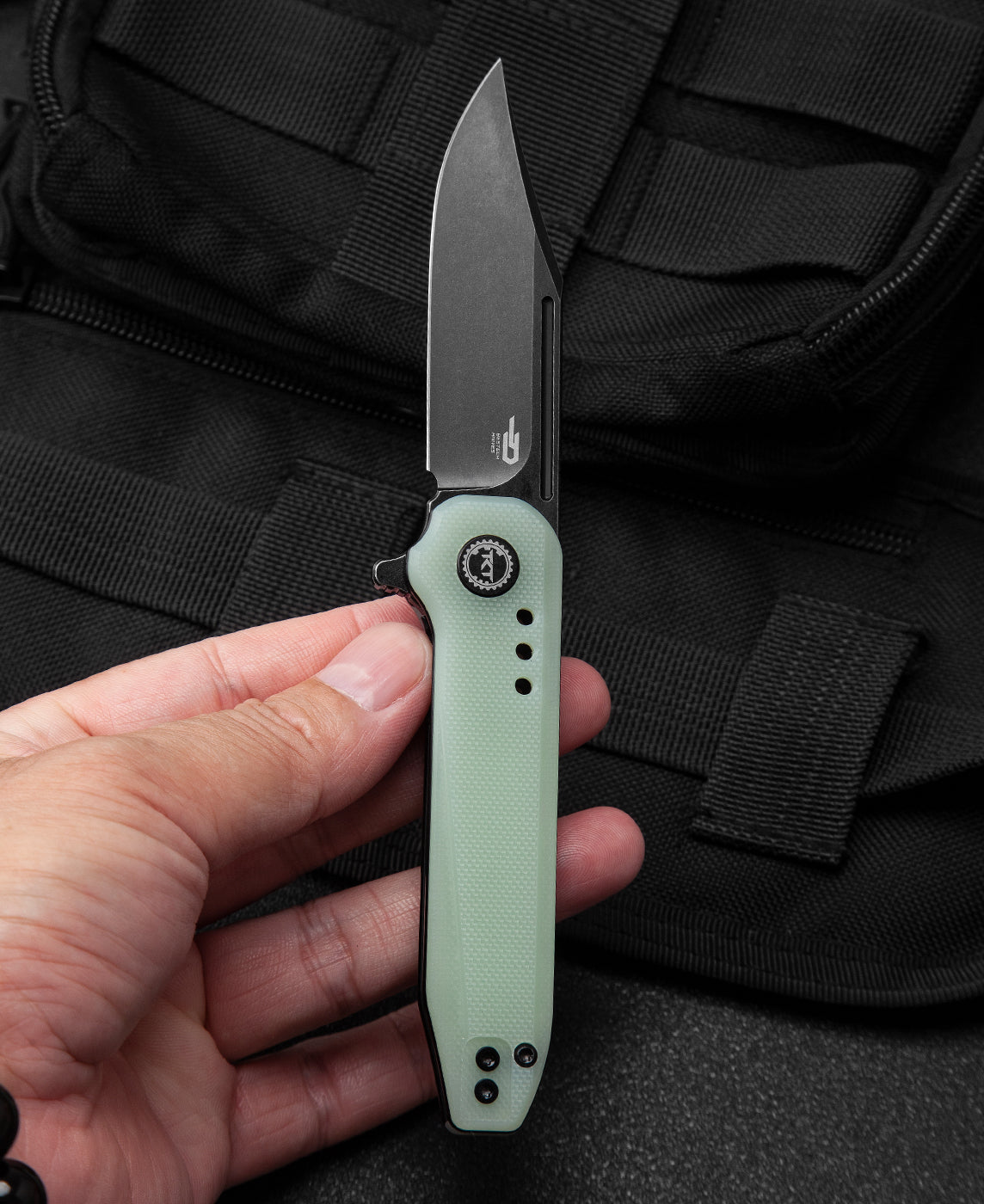 Bestech Syntax BG41C 154CM Blade Transparent G10 Handle Liner Lock Folding Knife