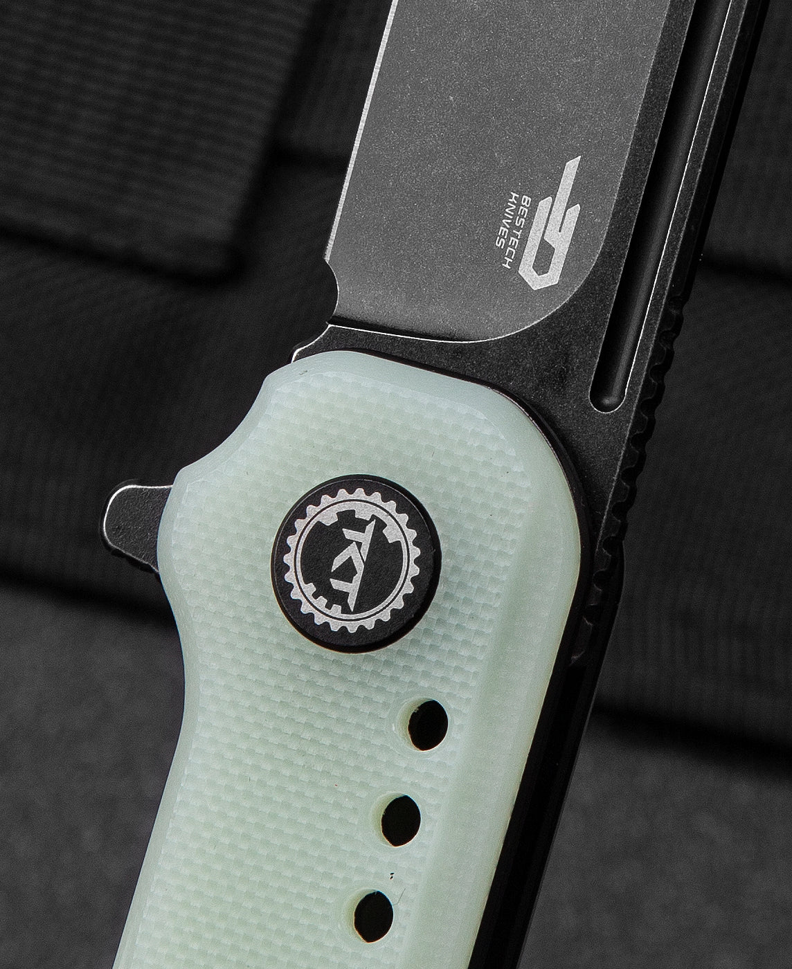 Bestech Syntax BG41C 154CM Blade Transparent G10 Handle Liner Lock Folding Knife