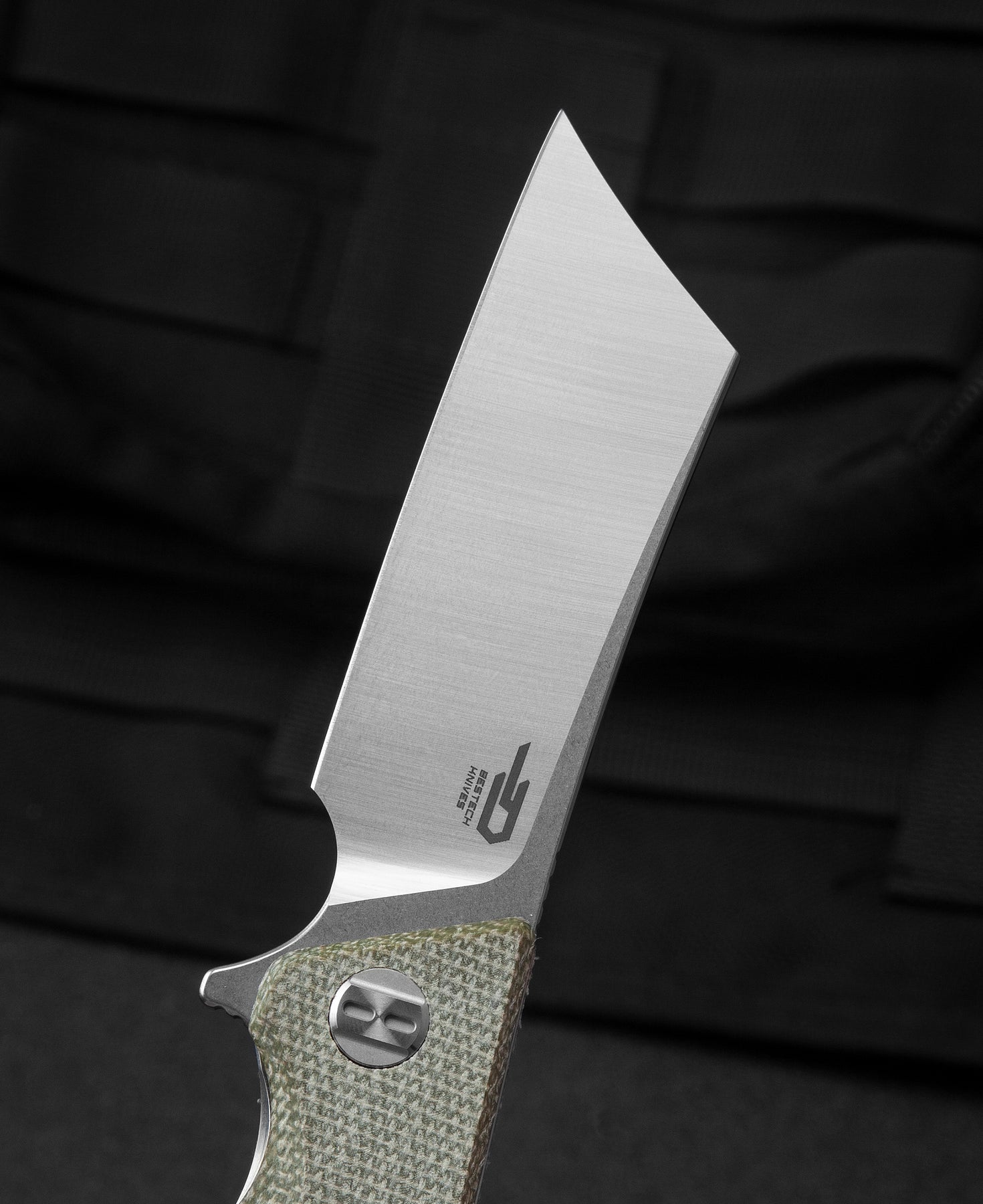 Bestech Cubis BG42B D2 Blade Micarta Handle Liner Lock Folding Knife