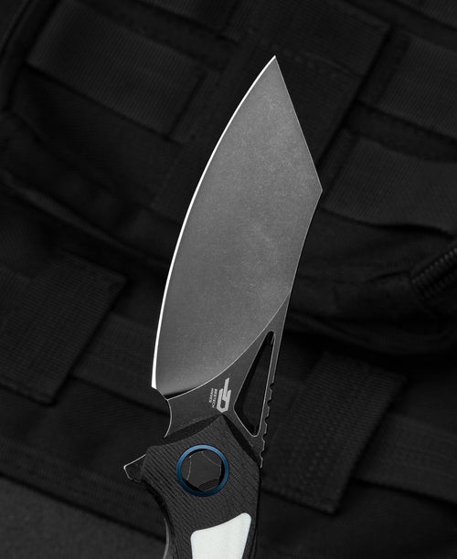 Bestech Kasta BG45D 154CM Blade Black and white G10 Handle Liner Lock Folding Knife