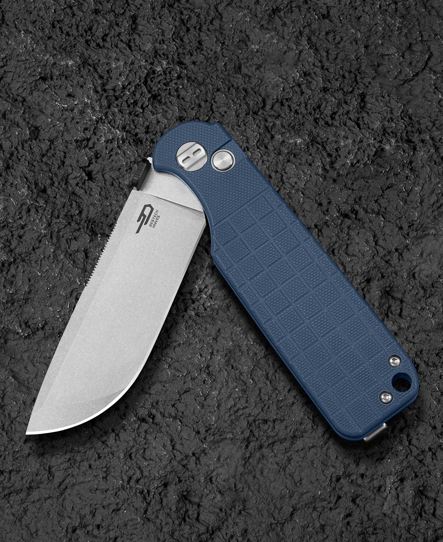 Bestech Glok BG55B 14C28N Blade G10 Handle Button Lock Folding Knife