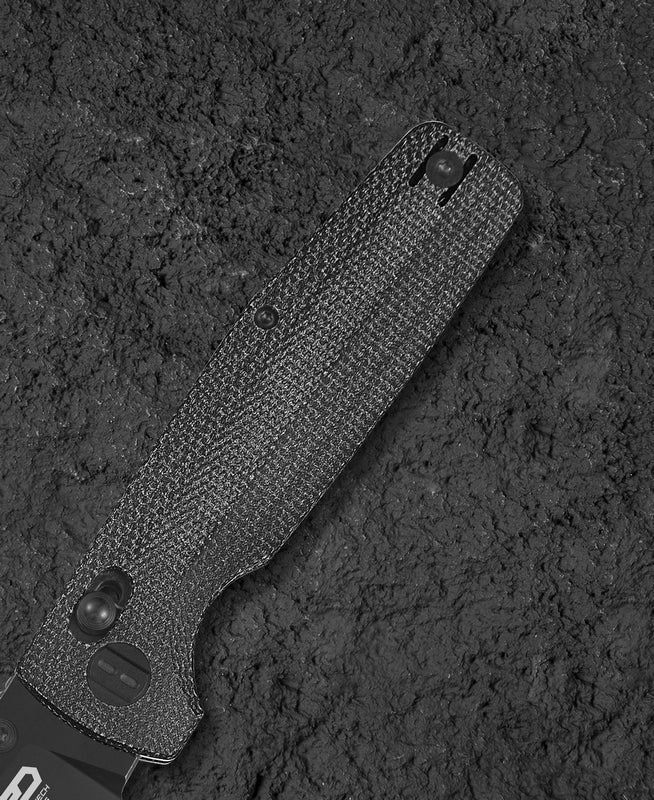 Bestech Slasher BG56A-2 D2 Blade Micarta Handle Crossbar Lock Folding Knife