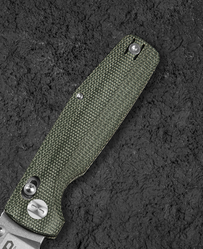 Bestech Slasher BG56B-1 D2 Blade Micarta Handle Crossbar Lock Folding Knife