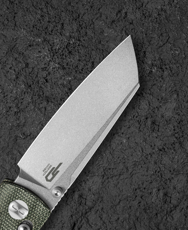 Bestech Slasher BG56B-1 D2 Blade Micarta Handle Crossbar Lock Folding Knife