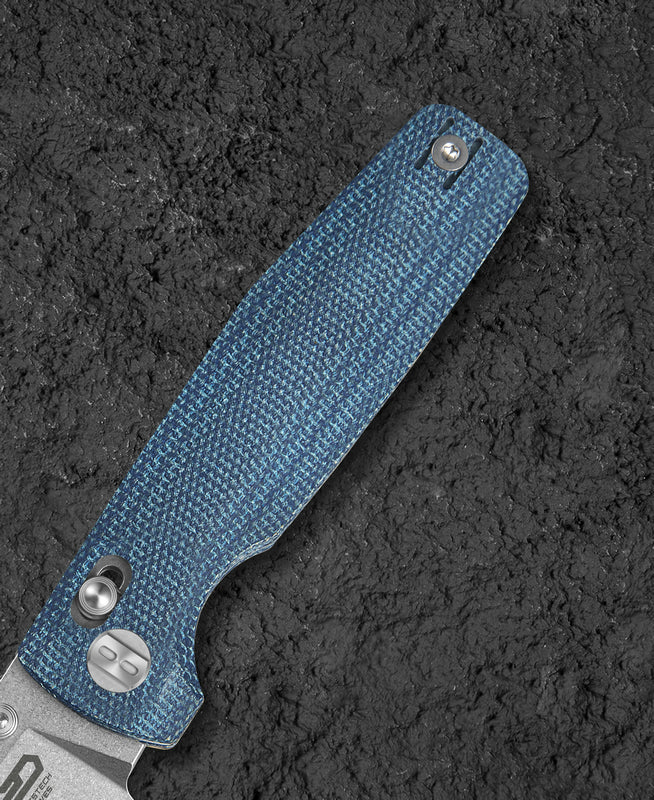 Bestech Slasher BG56C-1 D2 Blade Micarta Handle Crossbar Lock Folding Knife