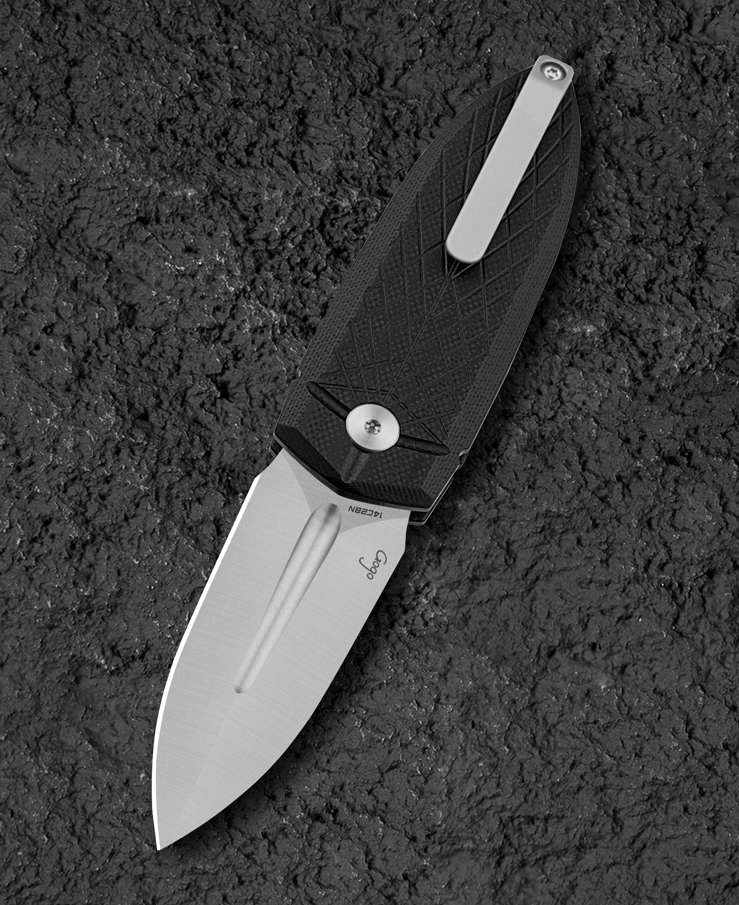 Bestech QUQU BG57A-1 14C28N Blade G10 Handle Folding Knife