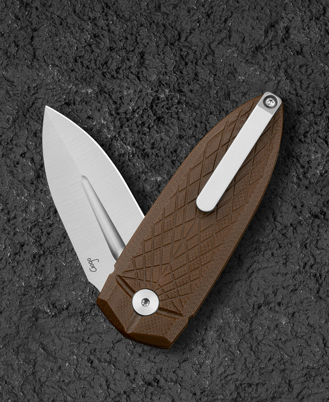 Bestech QUQU BG57A-3 14C28N Blade G10 Handle Folding Knife