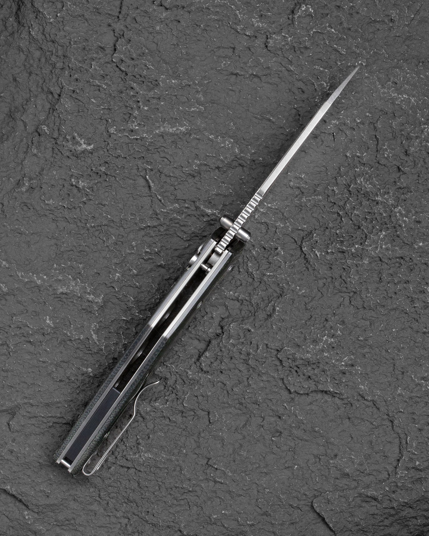 Bestech Snakebird BG58A 14C28N Blade Green Micarta Handle Button Lock Folding Knife