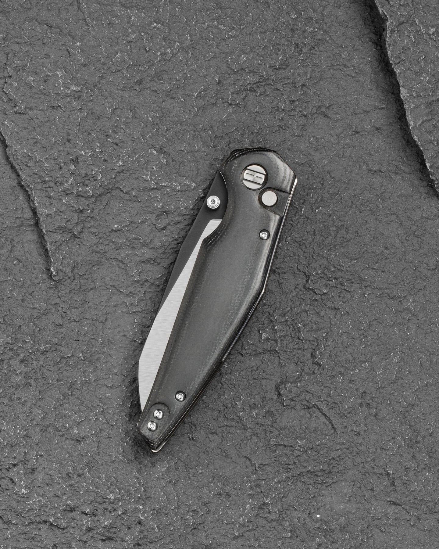 Bestech Snakebird BG58B 14C28N Blade Black Micarta Handle Button Lock Folding Knife