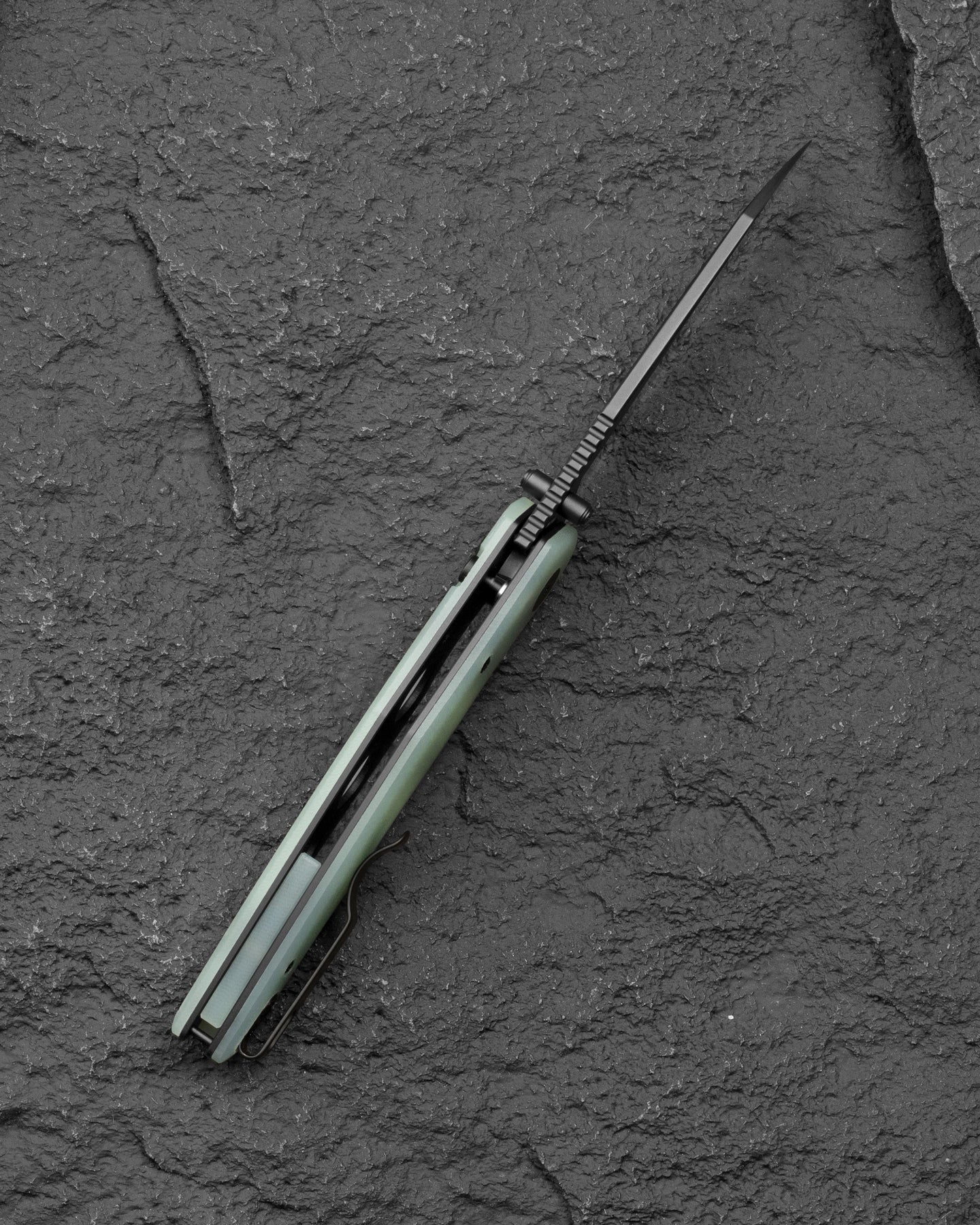 Bestech Snakebird BG58D 14C28N Blade Transparent G10 Handle Button Lock Folding Knife