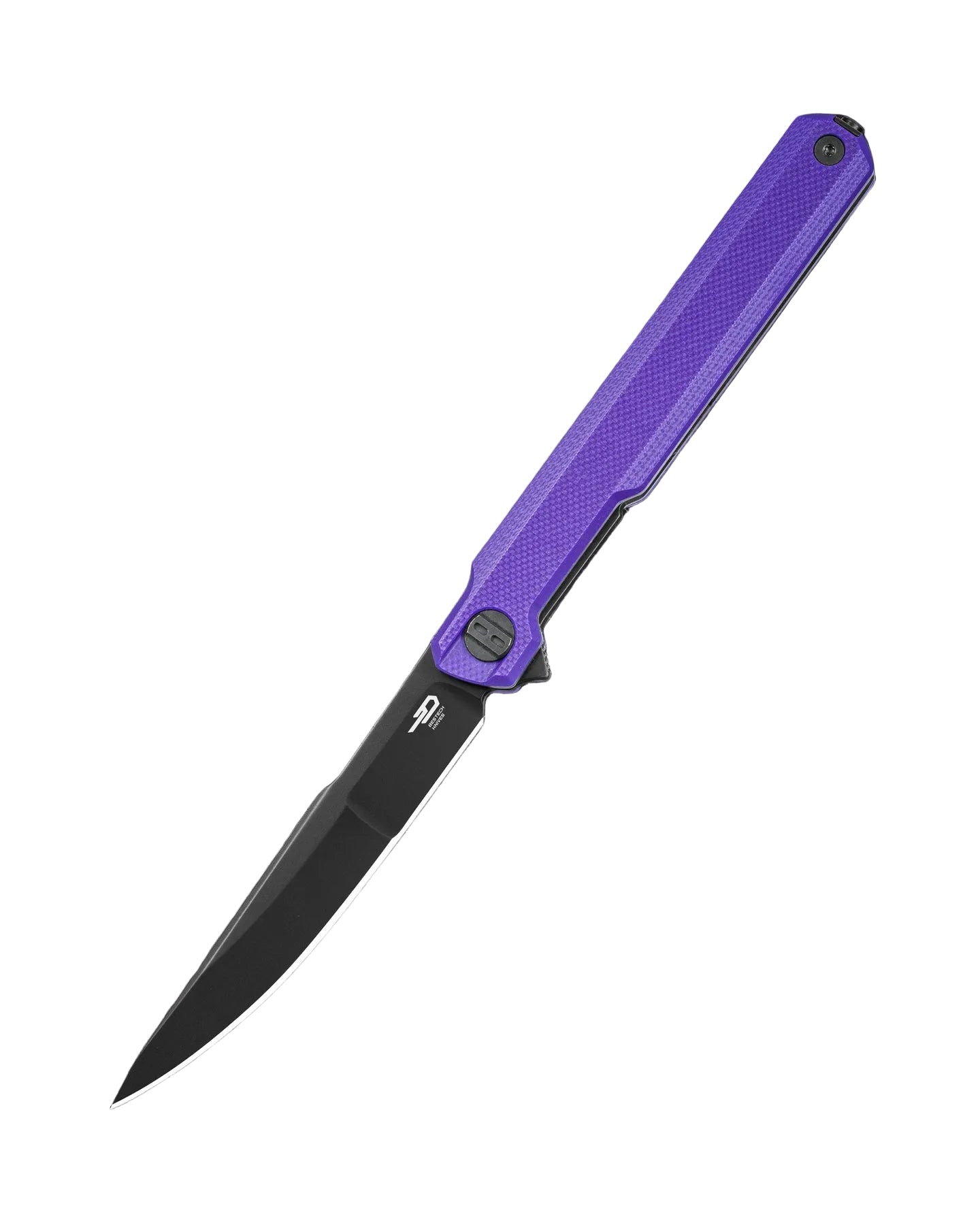 Bestech Duoz BG65E 14C28N Blade Purple G10 Handle Liner Lock Folding Knife