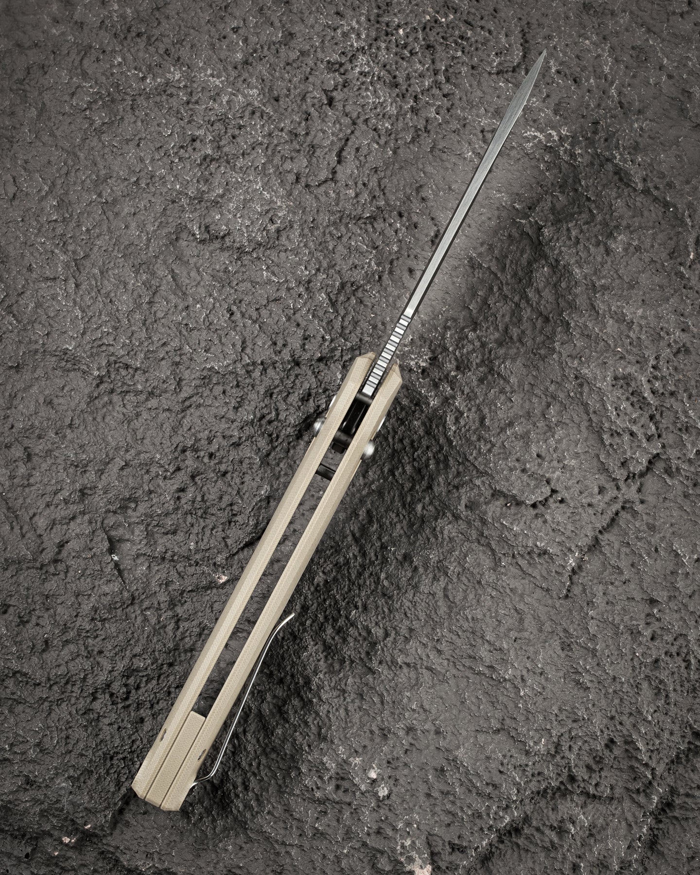 Bestech Noctar BG66C 14C28N Blade Tan G10 Handle Crossbar Lock Folding Knife