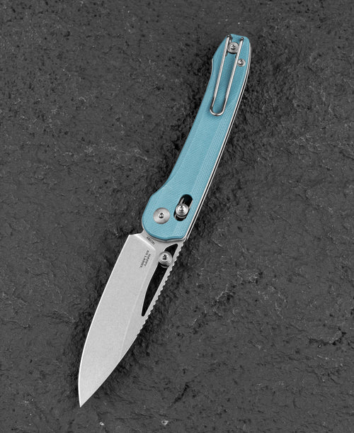 Bestech Cobber BG68C 14C28N Blade Misty Blue G10 Handle Crossbar Lock Folding Knife