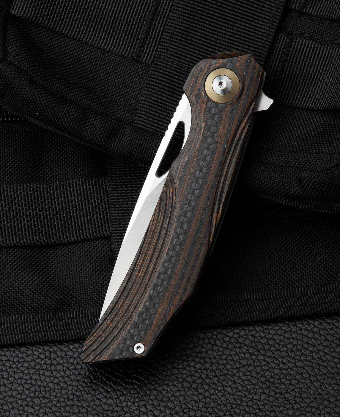 Bestech Falko BL01D 154CM Blade Carbon Fiber and G10 Handle Liner Lock Folding Knife
