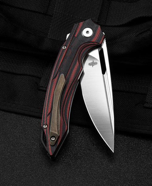Bestech Ornetta BL02B N690 Blade Carbon Fiber and G10 Handle Liner Lock Folding Knife