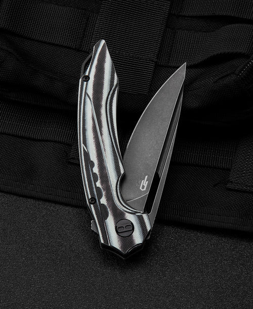 Bestech Ornetta BL02D N690 Blade Carbon Fiber and G10 Handle Liner Lock Folding Knife