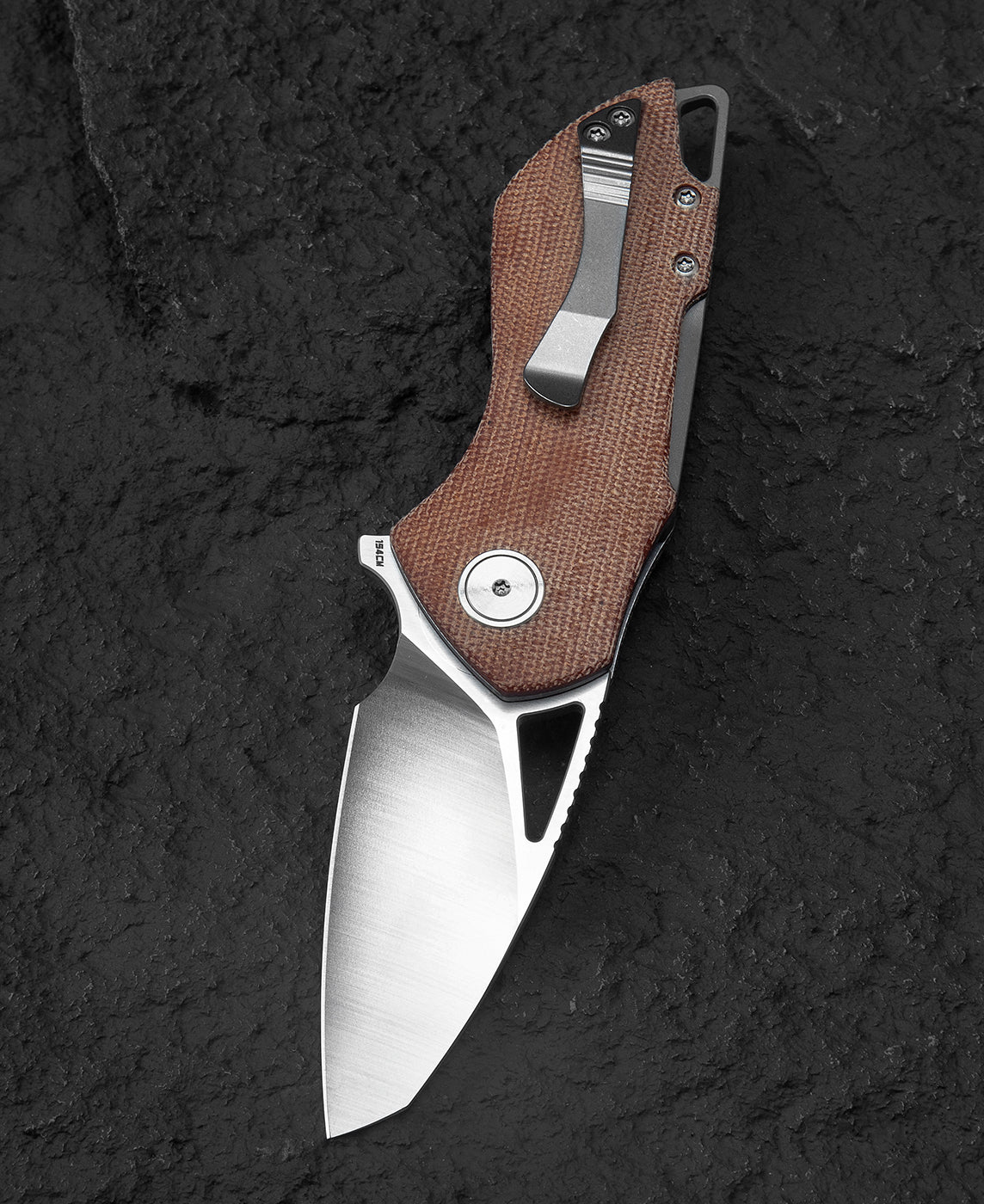 Bestech Riverstone BL03E 154CM Blade Micarta Handle Liner Lock Folding Knife