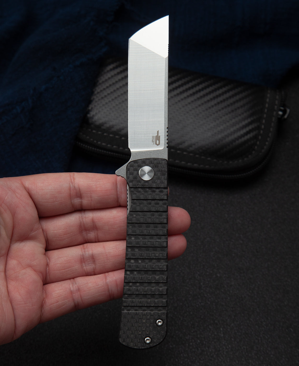 Bestech Titan BL04A 154CM Blade Carbon Fiber Handle Liner Lock Folding Knife