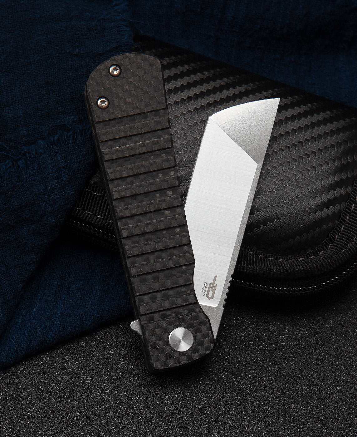 Bestech Titan BL04A 154CM Blade Carbon Fiber Handle Liner Lock Folding Knife