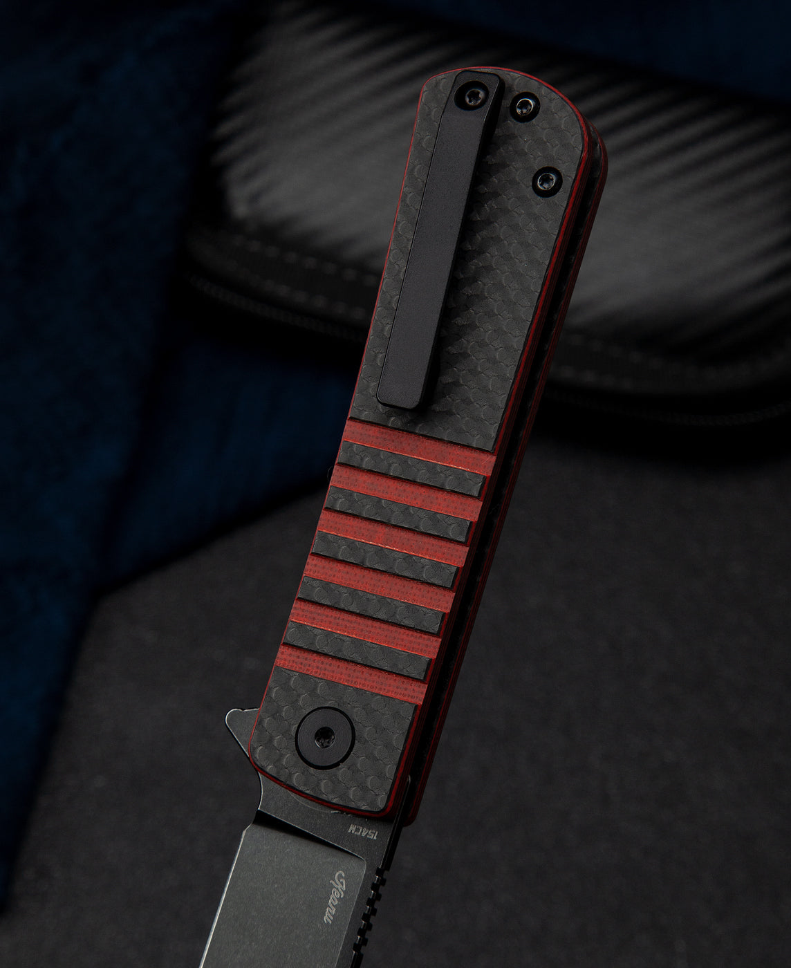 Bestech Titan BL04C 154CM Blade Carbon Fiber and G10 Handle Liner Lock Folding Knife