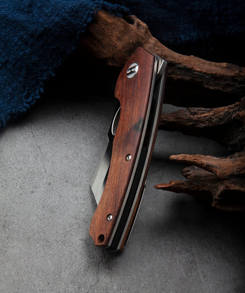 Bestech Skirmish BL06A 154CM Blade Ironwood Handle Liner Lock Folding Knife