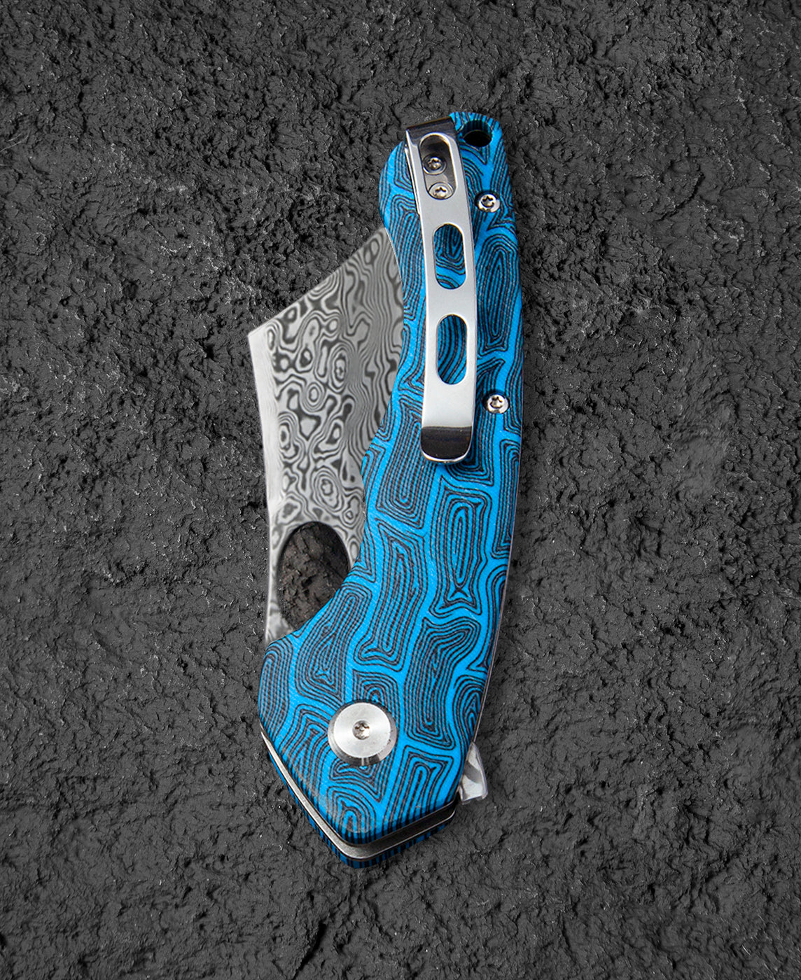 Bestech Skirmish BL07B Damascus Blade G10 Handle Liner Lock Folding Knife