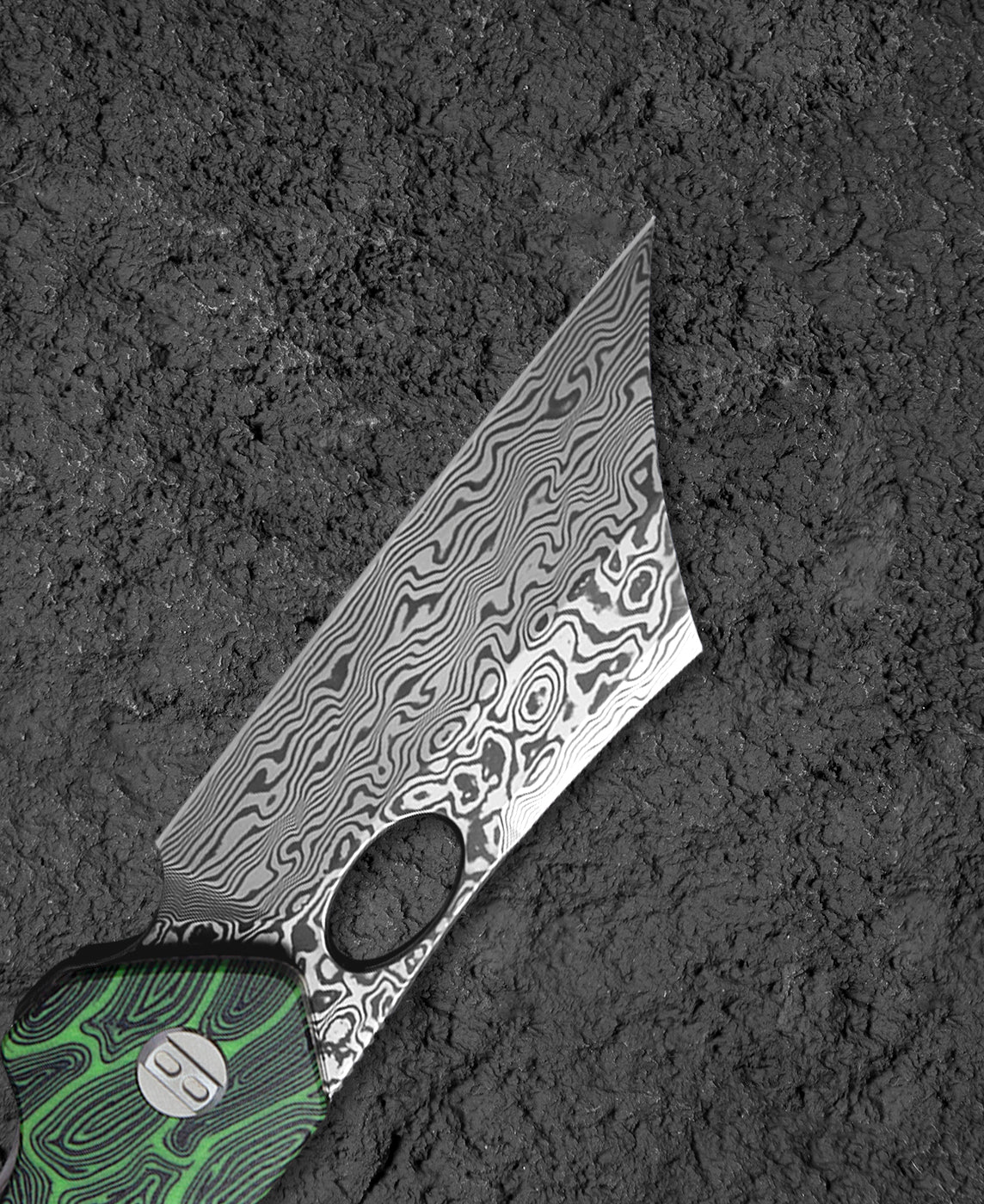 Bestech Skirmish BL07C Damascus Blade G10 Handle Liner Lock Folding Knife