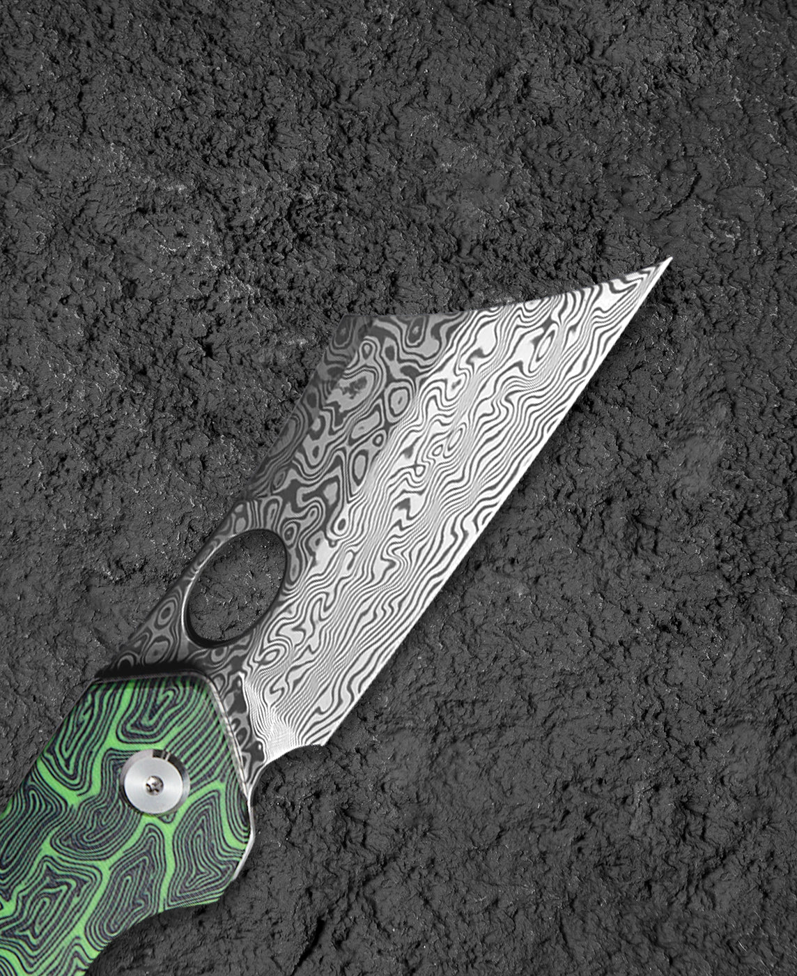 Bestech Skirmish BL07C Damascus Blade G10 Handle Liner Lock Folding Knife