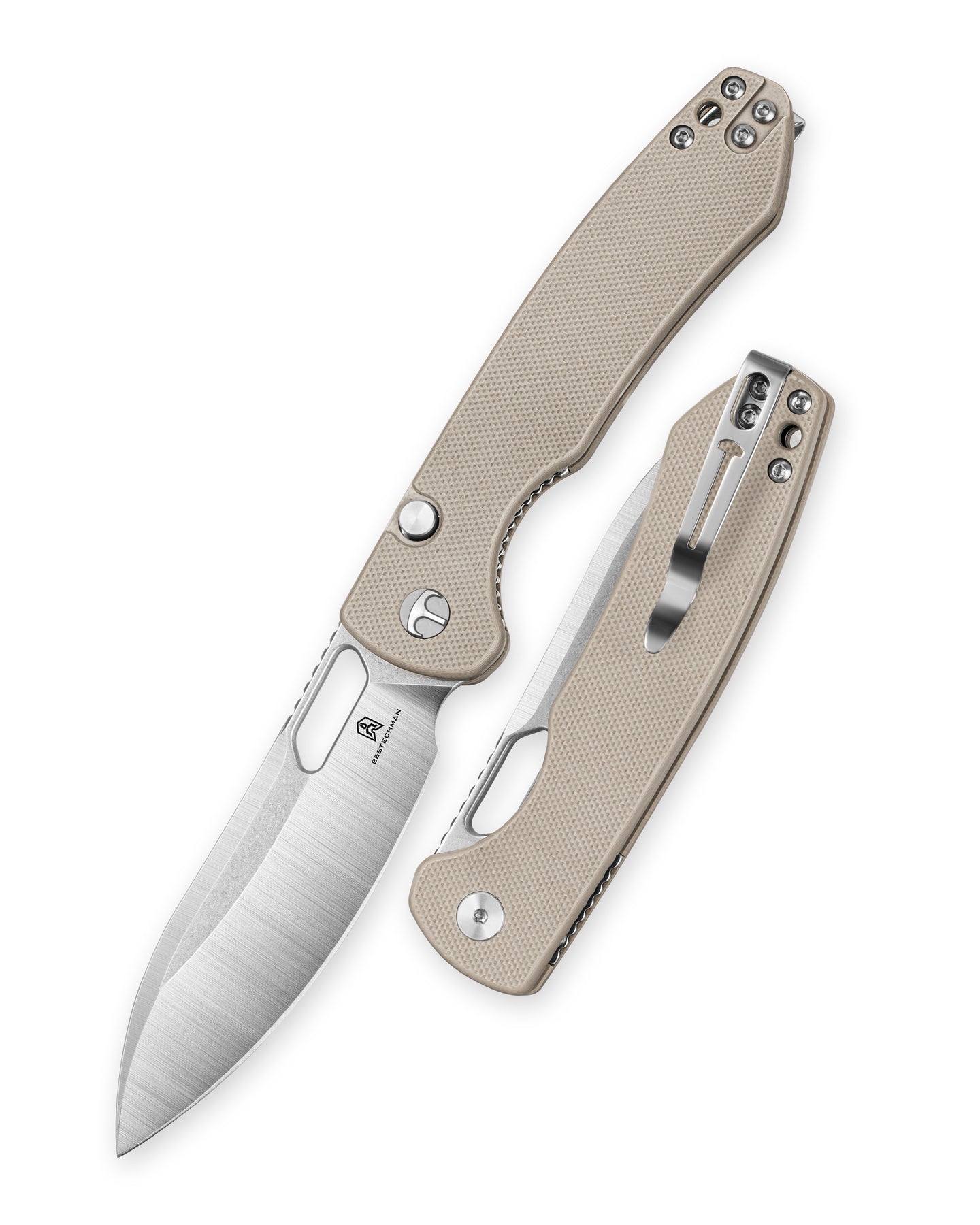 Bestechman Firebird BMK05B D2 Steel Blade G10 Handle Button Liner Lock Folding Knife