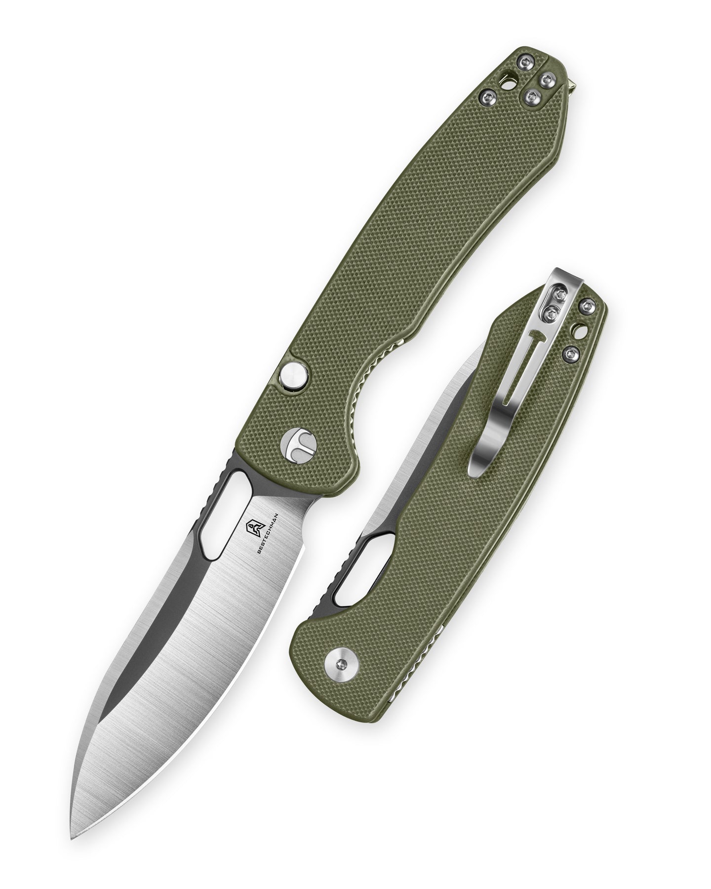 Bestechman Firebird BMK05C D2 Steel Blade G10 Handle Button Liner Lock Folding Knife