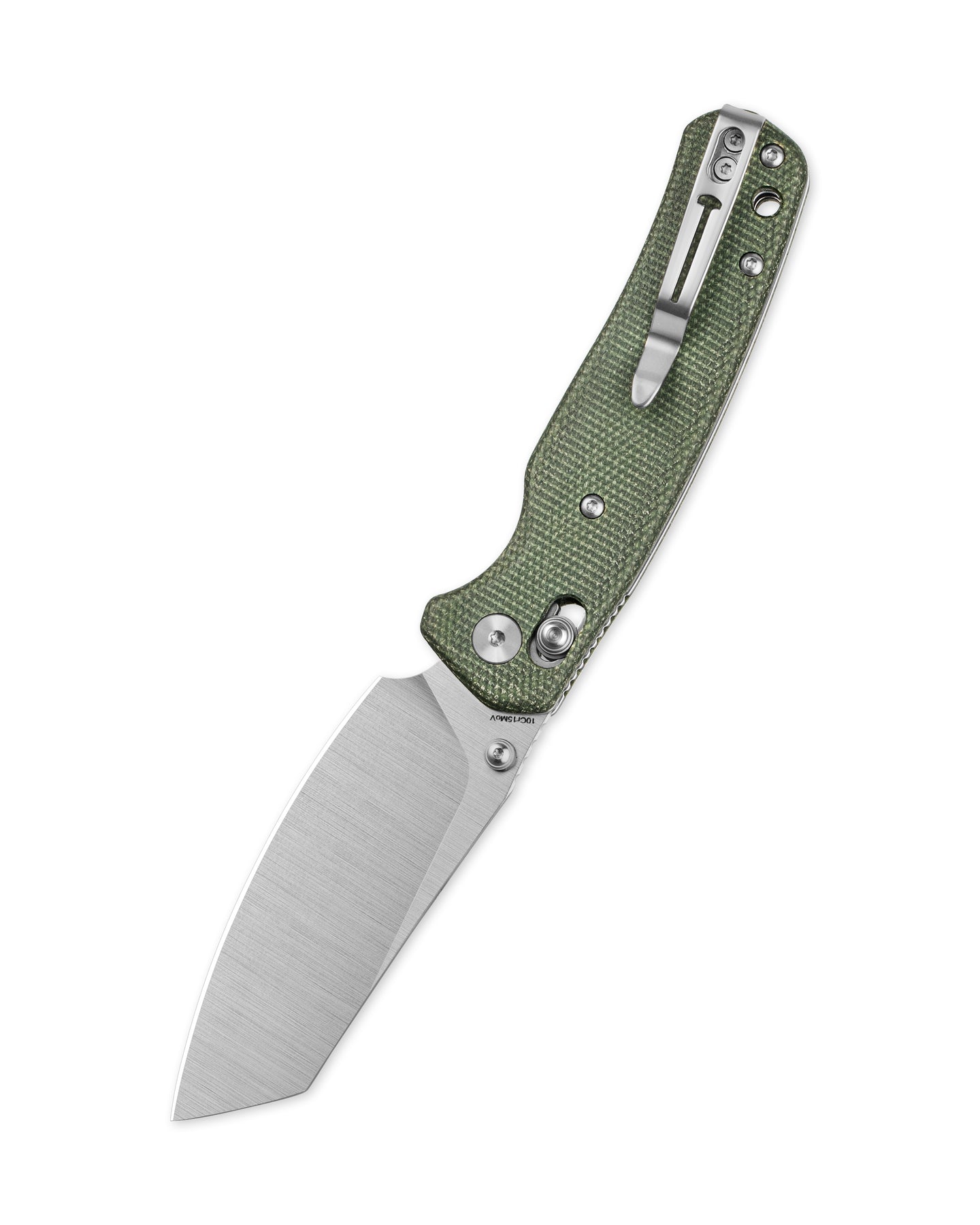 Bestechman Cicada's Wing BMK06-M-2 10Cr15MoV Blade Micarta Handle Crossbar Lock Folding Knife