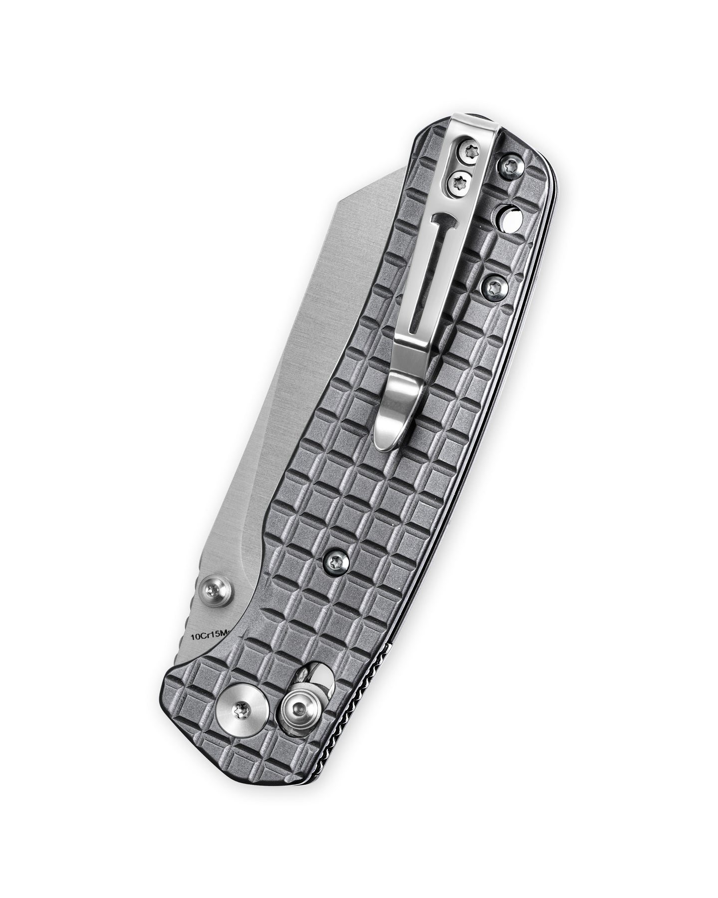 Bestechman Cicada's Wing BMK06-S-1 10Cr15MoV Blade Stainless Steel Handle Crossbar Lock Folding Knife