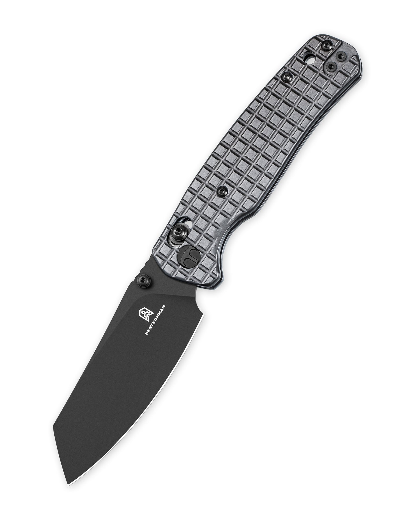 Bestechman Cicada's Wing BMK06-S-2 10Cr15MoV Blade Stainless Steel Handle Crossbar Lock Folding Knife