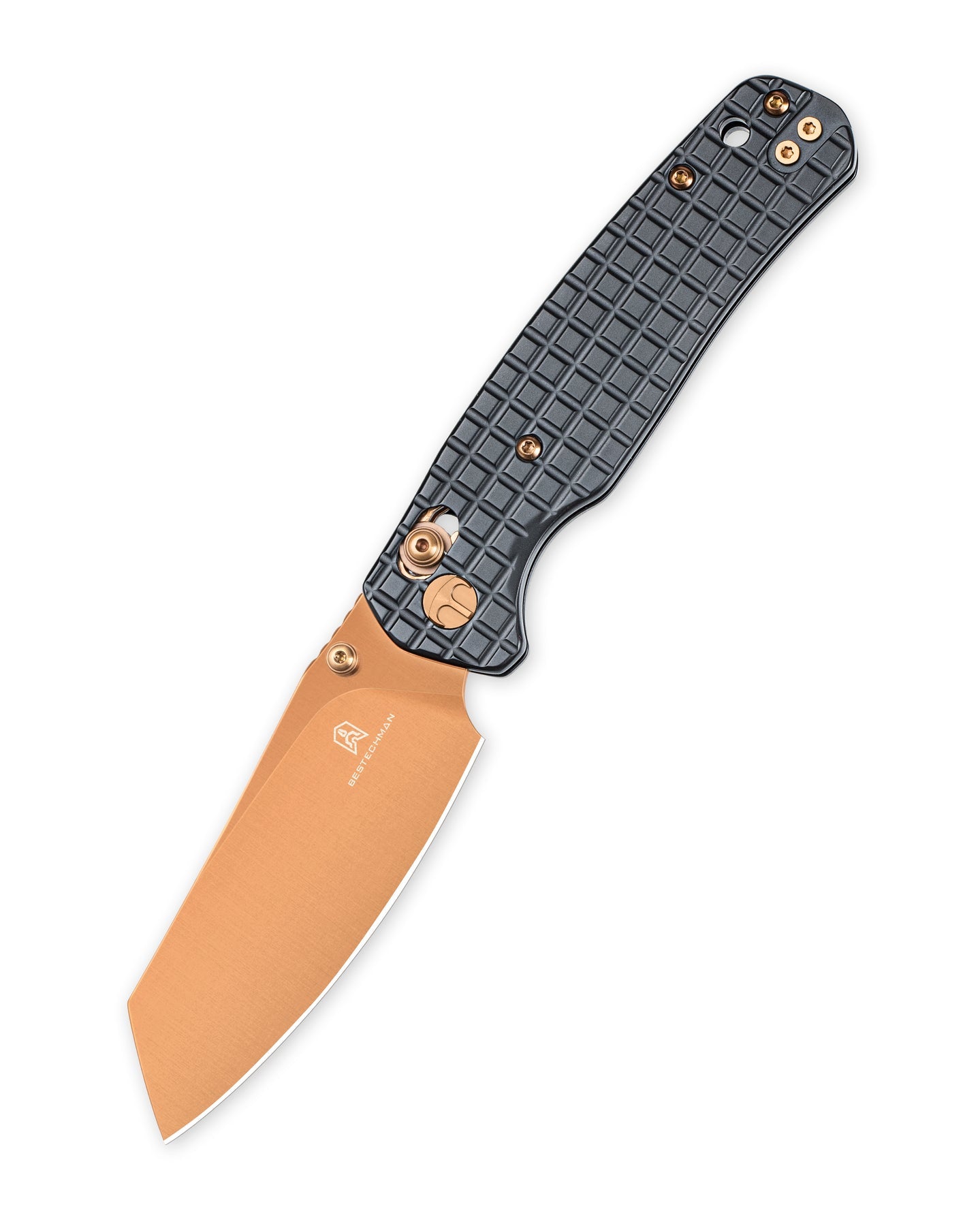 Bestechman Cicada's Wing BMK06-S-3 10Cr15MoV Blade Stainless Steel Handle Crossbar Lock Folding Knife