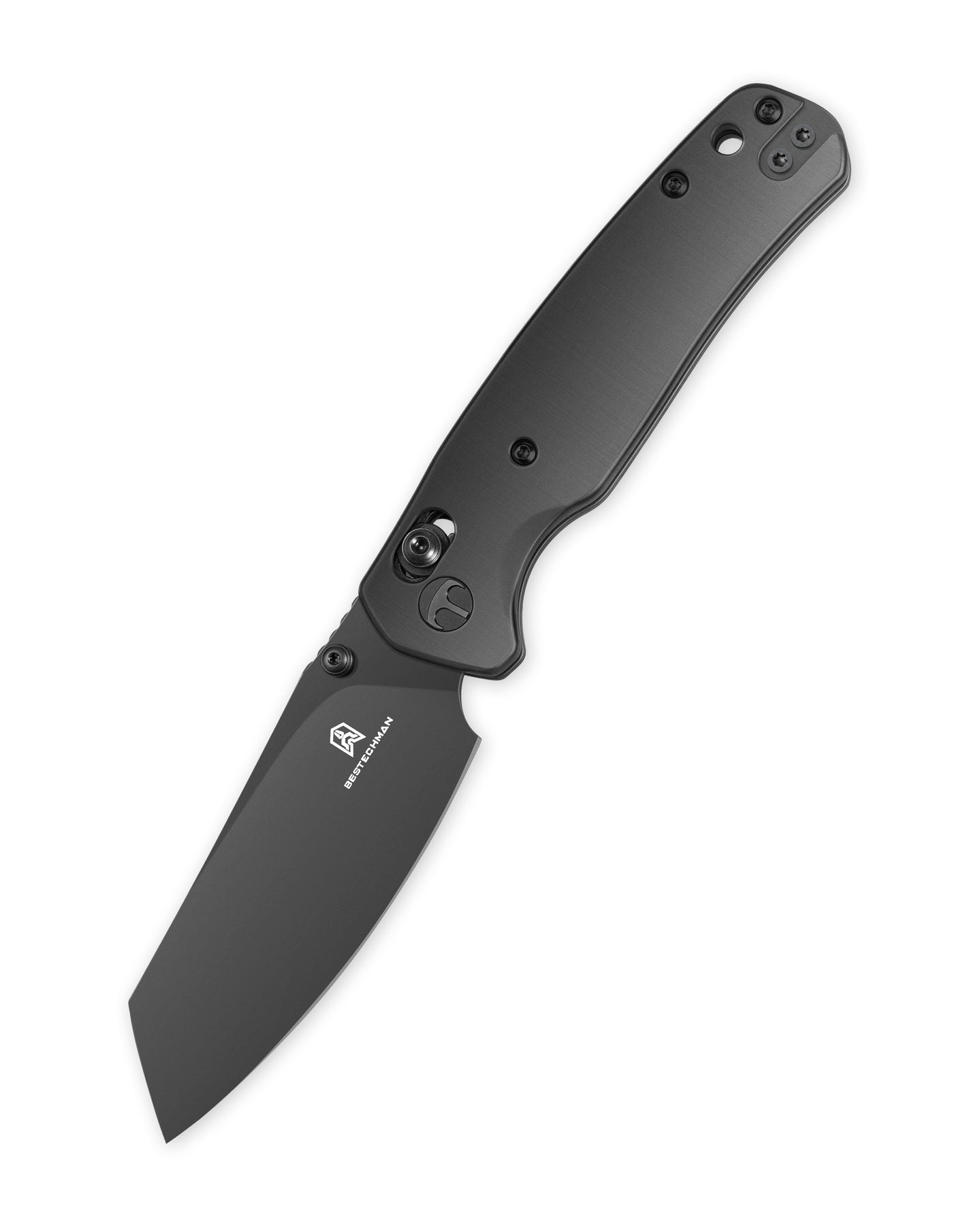 Bestechman Cicada's Wing BMK06-S-8 10Cr15MoV Blade Stainless Steel Handle Crossbar Lock Folding Knife